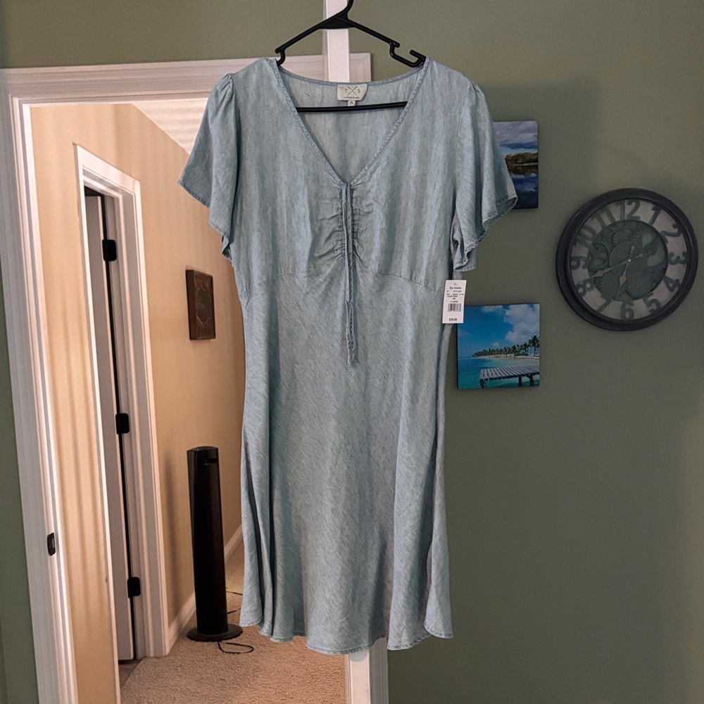 Thread & Supply Sky Blue Casual Dress